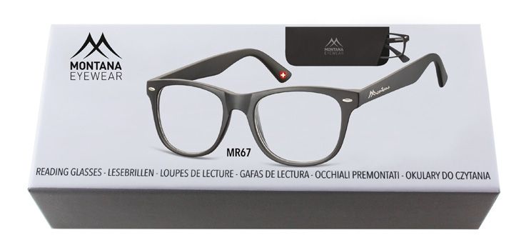 MONTANA EYEWEAR Dioptrické brýle BOX67 BLACK +2,50