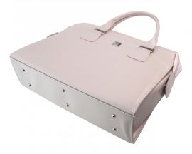 PUNCE LC-01 pudrová matná dámská kabelka pro notebook do 15.6 palce E-batoh
