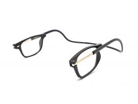 Dioptrické brýle na čtení s magnetem A015 +2,50 - černé obroučky E-batoh