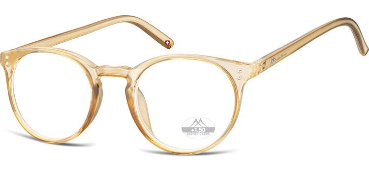 MONTANA EYEWEAR Dioptrické brýle HMR55C LIGHT BROWN/ +3,00