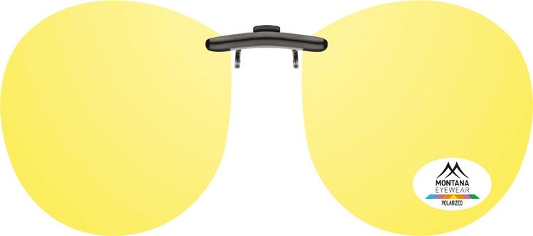MONTANA EYEWEAR Polarizační KLIP NA BRÝLE C14C se žlutou čočkou na noční vidění pro řidiče