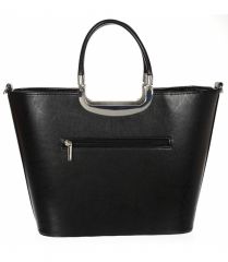 Luxusní kabelka černá S7 vlnka GROSSO E-batoh