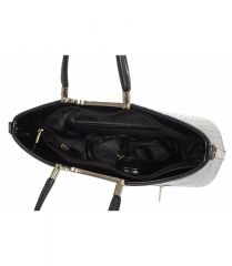 Luxusní kabelka černá S7 vlnka GROSSO E-batoh