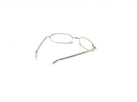 SKLÁDACÍ dioptrické brýle MINI SILVER +4,00 flex E-batoh