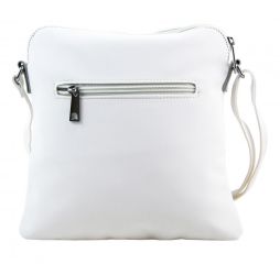 Sportovní crossbody dámská textilní kabelka 5329-BB bílá MARIA MARNI E-batoh