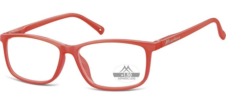 MONTANA EYEWEAR Dioptrické brýle MR62G Dairy červená/ +1,50 flex
