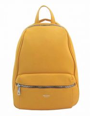 TESSRA MILANO Elegantní žlutý dámský batoh / kabelka 4944-TS