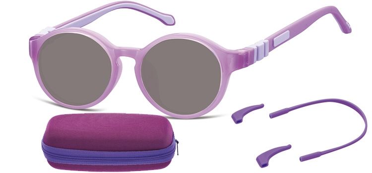 Dětské sluneční brýle (6-8let) flexibilní SK8 obroučky+ příslušenství + pouzdro