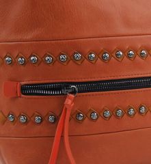 Cihlově oranžová středně velká crossbody dámská kabelka XH5046 ROSY BAG E-batoh