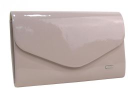 Pudrově růžové lakované společenské dámské psaníčko SP102 GROSSO