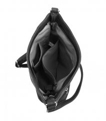Tmavě šedá crossbody dámská kabelka v kroko designu NEW BERRY E-batoh
