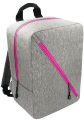 Příruční zavazadlo - batoh pro RYANAIR 40x25x20 GREY-PINK