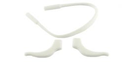 Protiskluzové silikonové nástavce na brýle bíla