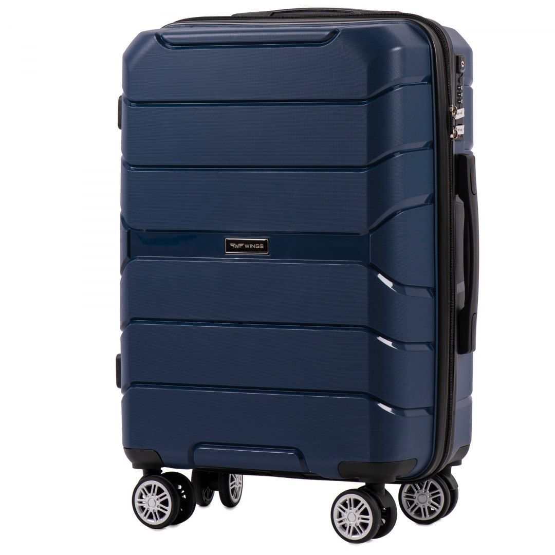 Cestovní kufr WINGS SPARROW PP05 POLIPROPYLEN BLUE S