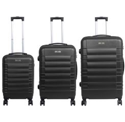 Cestovní kufry ABS sada DUBAI L,M,S ANTHRACITE MONOPOL E-batoh