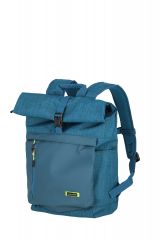 Travelite Proof Roll-up backpack Petrol modrá