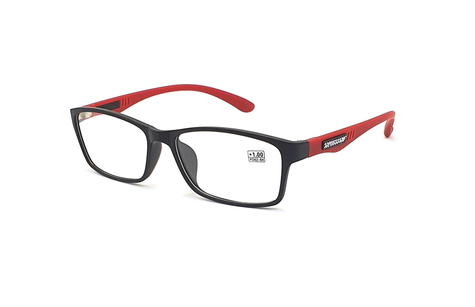 Dioptrické brýle CH8801 +1,00 black/red
