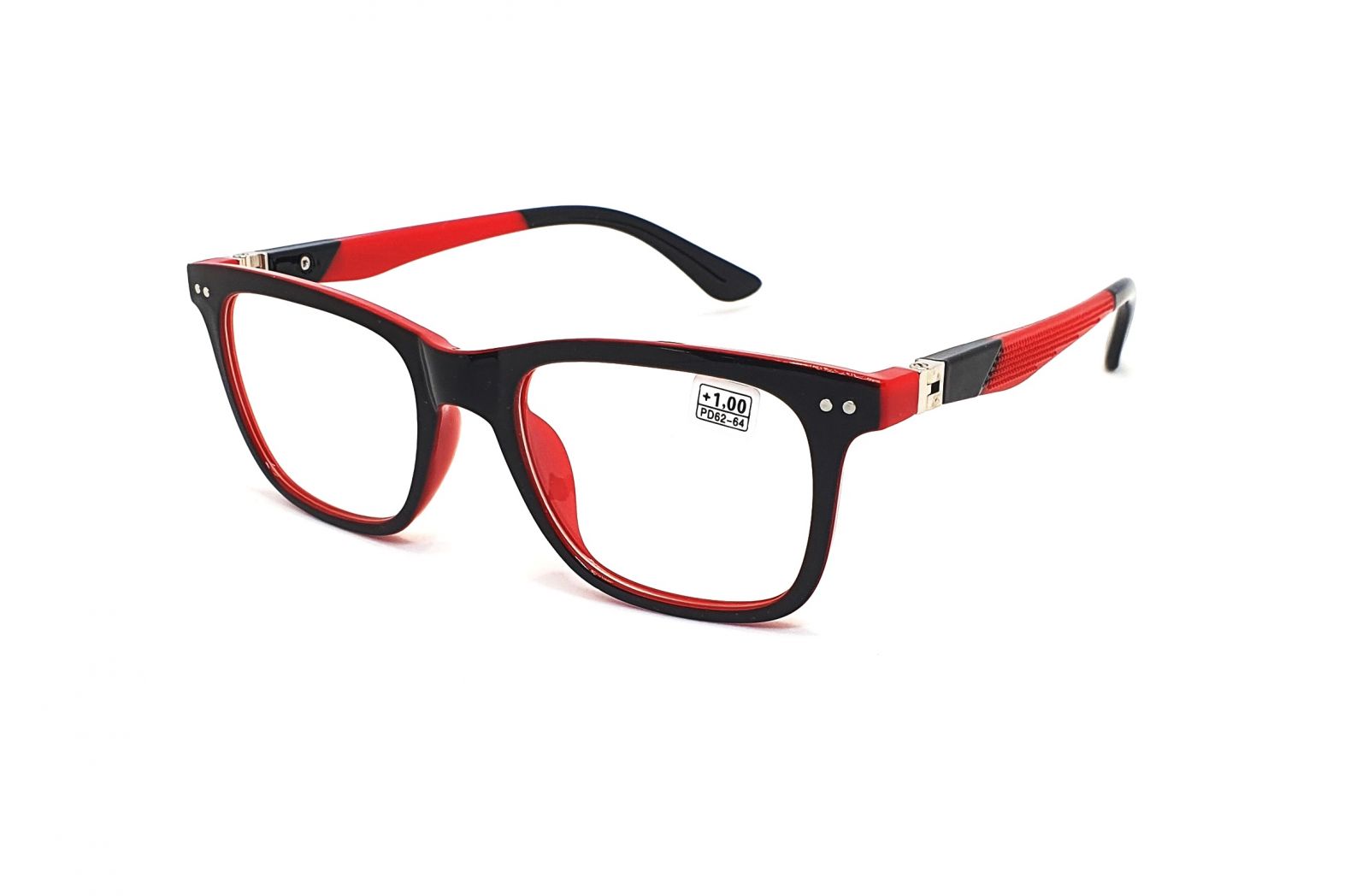 Dioptrické brýle CH8805 +3,00 black/red flex