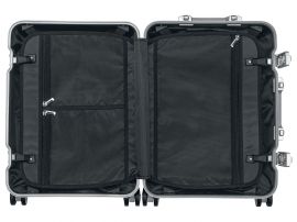 Hliníkový skořepinový kufr malý S černý TOPMOVE E-batoh
