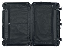 Hliníkový skořepinový kufr 89 l velký L černý TOPMOVE E-batoh
