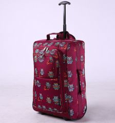 Kabinové zavazadlo CITIES T-830/1-55 Owl - vínová