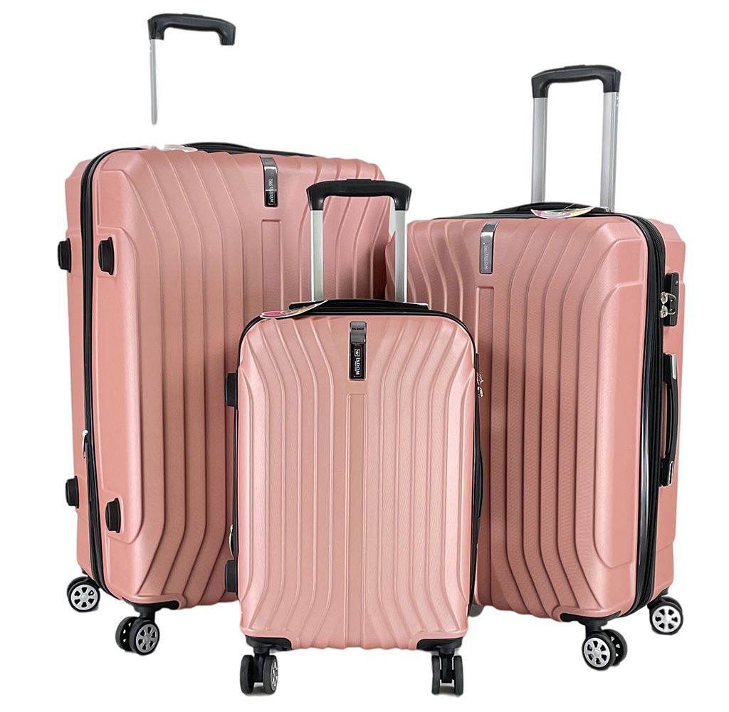 Cestovní kufry sada ALMERIA L,M,S ROSE BRIGHT