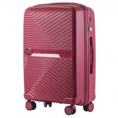 Cestovní kufr WINGS LAPWING POLIPROPYLEN ROSE RED malý S