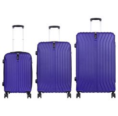 Cestovní kufry sada ALMERIA XL,M,S BLUE BRIGHT MONOPOL E-batoh
