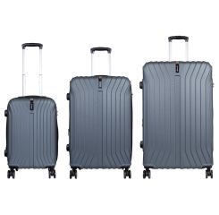 Cestovní kufry sada ALMERIA XL,M,S GREEN BRIGHT MONOPOL E-batoh
