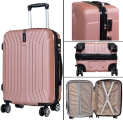 Cestovní kufry sada ALMERIA L,M,S ROSE BRIGHT MONOPOL E-batoh