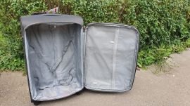 Sada 3 textilních kufrů ORMI 4W DARK GREEN L/M/S + pilotní kufr WINGS E-batoh