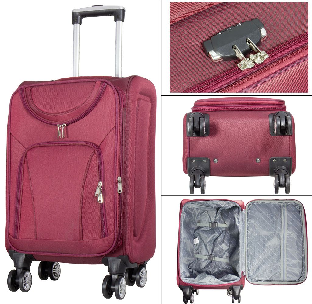MONOPOL Cestovní kufr MARIBOR M střední RED BRIGHT