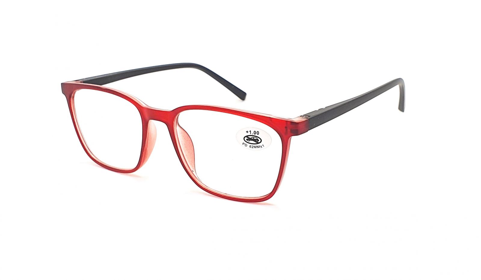 Dioptrické brýle P8006 +1,00 vine / black flex