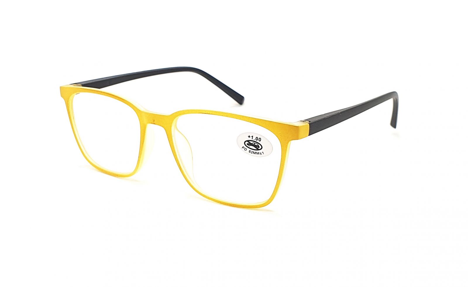Dioptrické brýle P8006 +1,00 yellow / black flex
