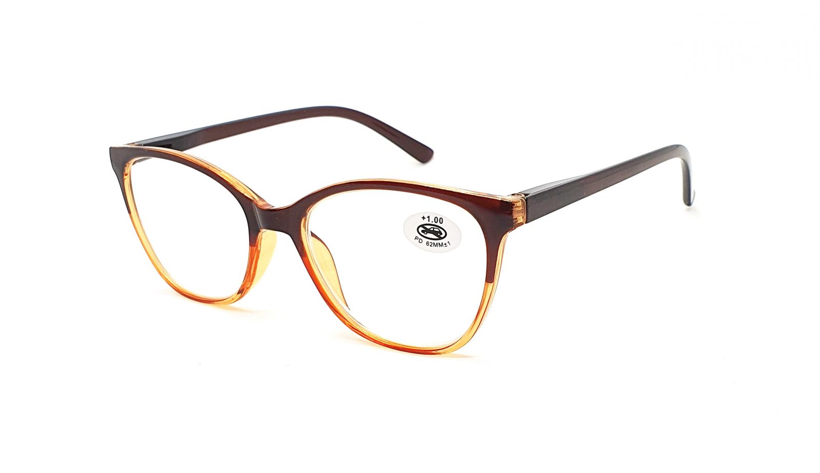 Dioptrické brýle P8030 +1,00 brown flex