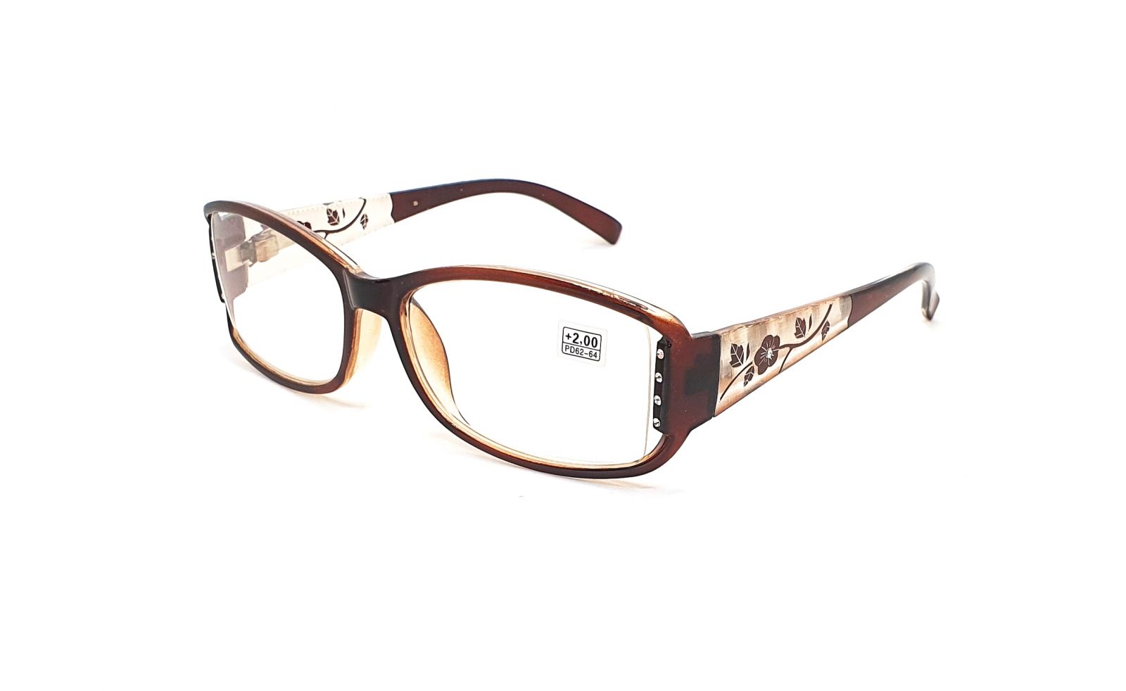 Dioptrické brýle 7004 +2,00 brown