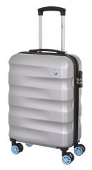 Cestovní kufr Dielle Wave 4W S stříbrný
