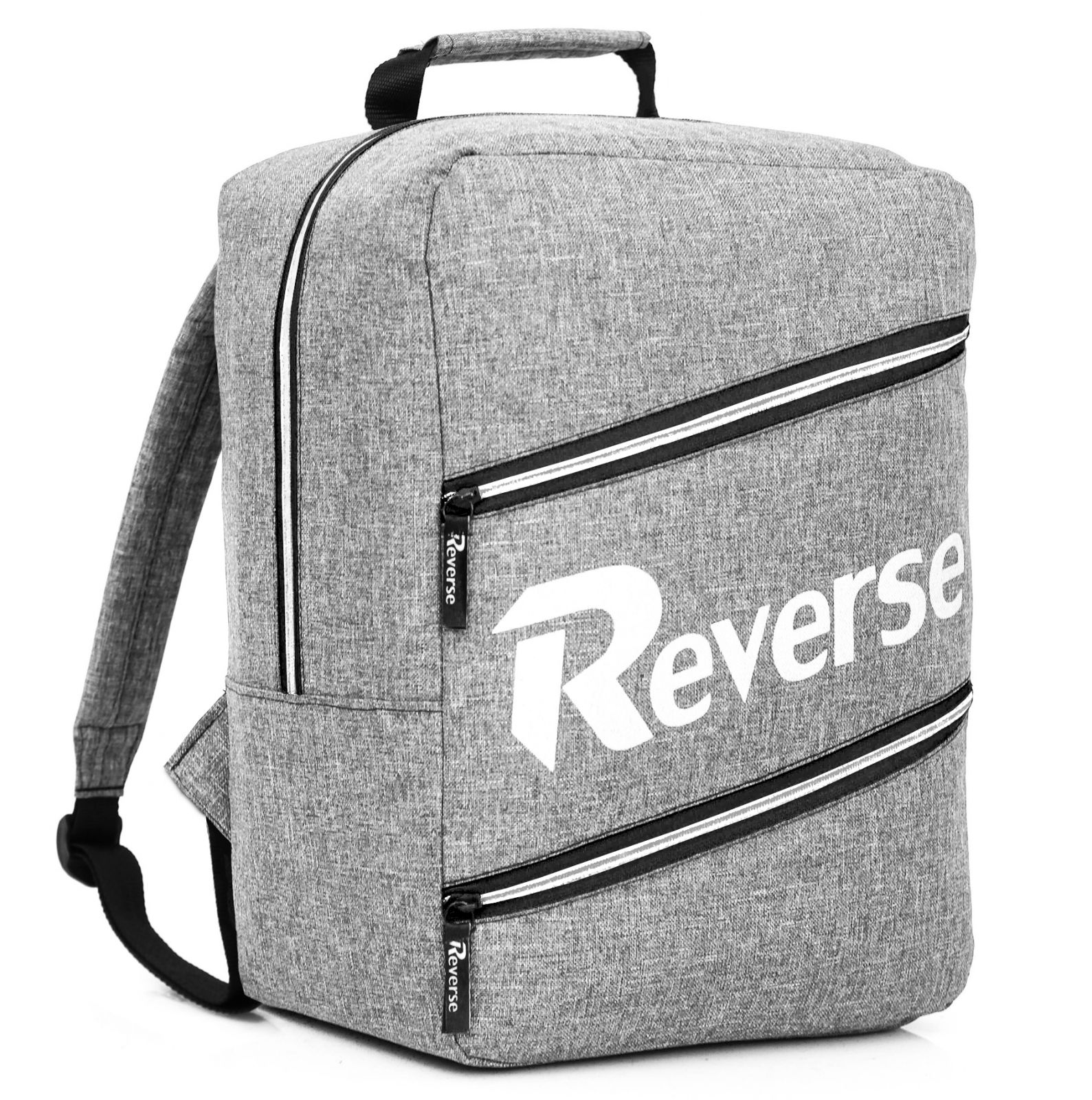 Příruční zavazadlo - batoh pro RYANAIR R3 40x25x20 GREY-SILVER Reverse E-batoh
