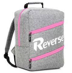 Příruční zavazadlo - batoh pro RYANAIR R3 40x25x20 GREY-PINK