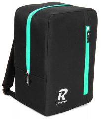 Příruční zavazadlo - batoh pro RYANAIR REV1 40x25x20 BLACK-AQUA