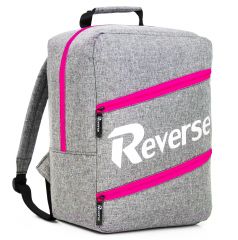 Příruční zavazadlo - batoh pro RYANAIR R3 40x25x20 GREY-PINK