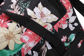 Příruční zavazadlo pro RYANAIR 1003 40x25x20 BLACK FLOWERS Reverse E-batoh