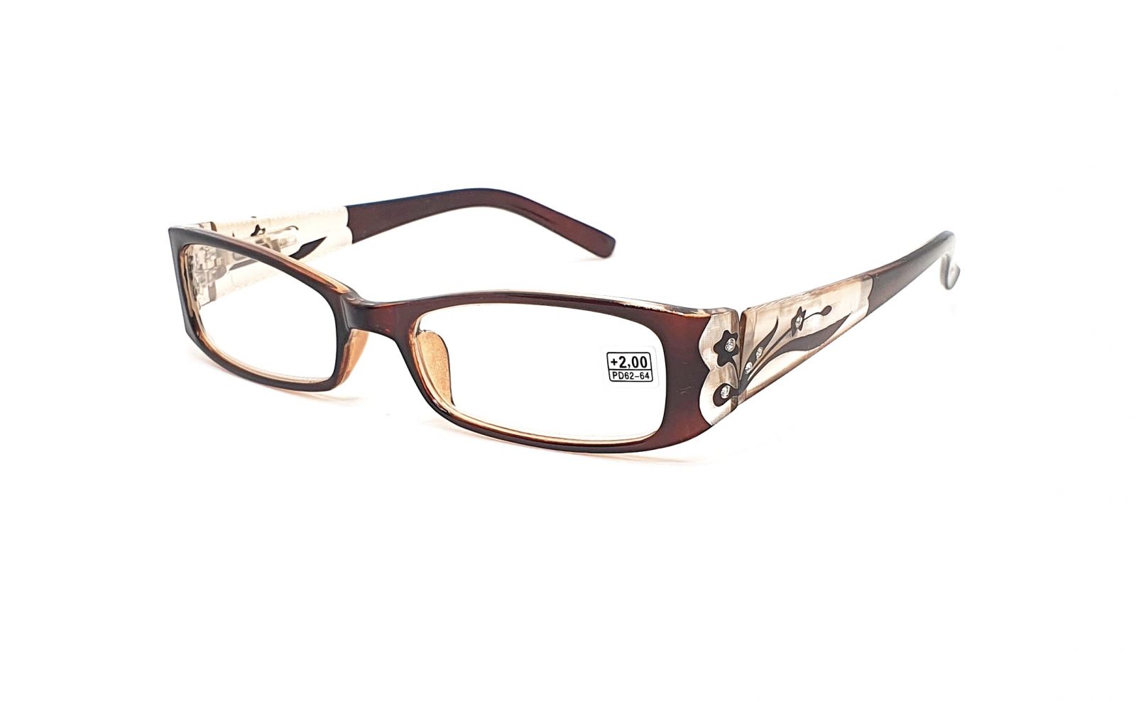 Dioptrické brýle 5852 +2,50 brown flex