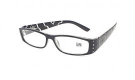 Dioptrické brýle A-018 +4,00 black flex E-batoh