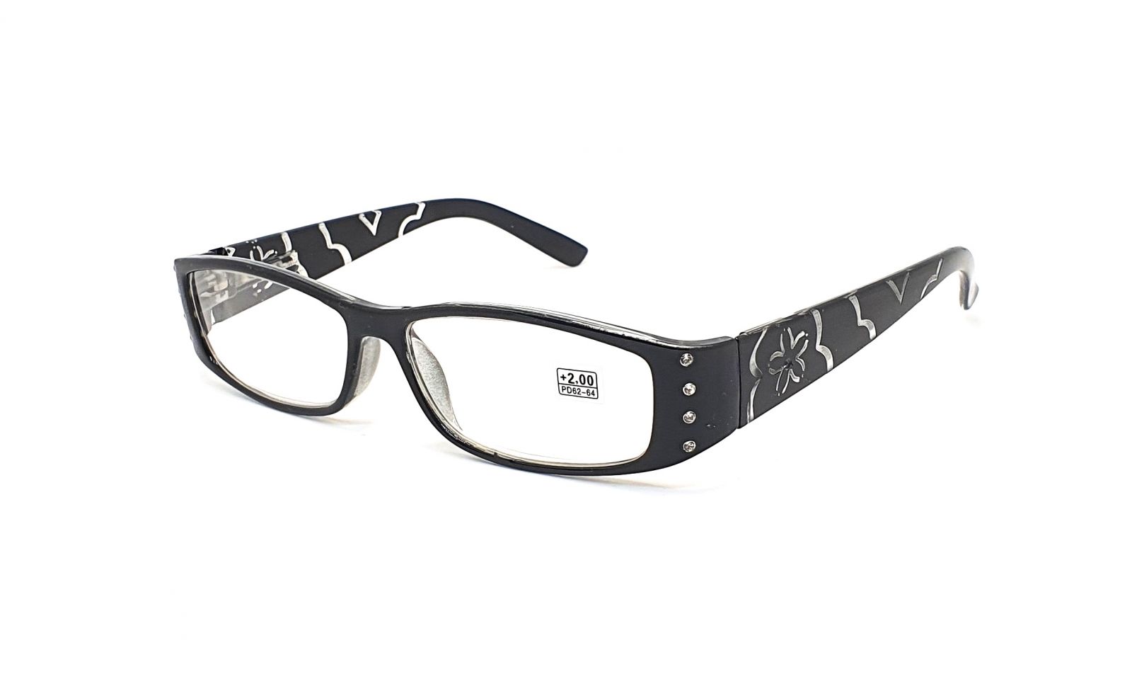 Dioptrické brýle A-018 +1,00 black flex