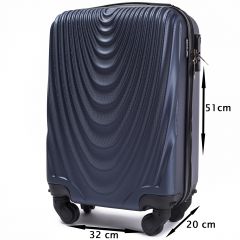 Cestovní kufr WINGS 304 ABS CHAMPAGNE malý xS E-batoh