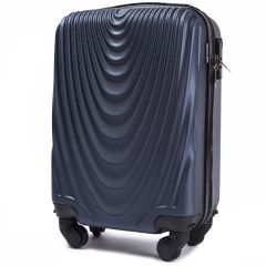 Cestovní kufr WINGS 304 ABS BLUE malý xS