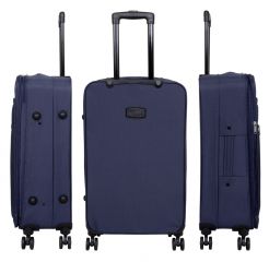 Cestovní kufry sada SYDNEY L,M,S BLUE BRIGHT MONOPOL E-batoh