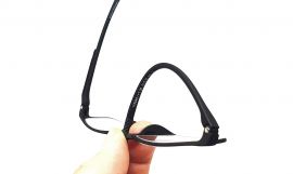 Extra ohebné dioptrické brýle V3040 s úchytem na kapsu / +4,00 black E-batoh