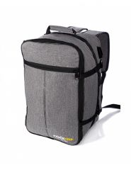Příruční zavazadlo - batoh pro RYANAIR 26B 40x25x20 GREY-BLACK USB